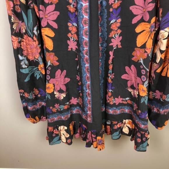 Free People Violet Hill Printed Tunic Dress Size 2 - Picture 12 of 12